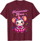 Carnival Mouse Cute Fancy Dress Motif and Children T-Shirt - T-Shirt | Maroon