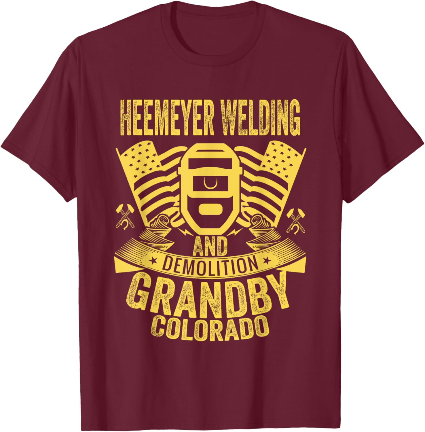 Heemeyer Welding and Demolition Grandby Colorado heemeyer T-Shirt - T-Shirt | Maroon