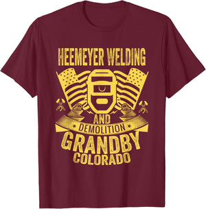 Heemeyer Welding and Demolition Grandby Colorado heemeyer T-Shirt - T-Shirt | Maroon