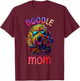 Goldendoodle Lovers Pop Art Sunglasses Goldendoodle Mom T-Shirt - T-Shirt | Maroon