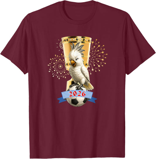 Kakadu für Fans von süßen Maskottchen T-Shirt - T-Shirt | Maroon