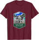 Gone to the Snow Dogs National Parks Siberian Husky T-Shirt - T-Shirt | Maroon