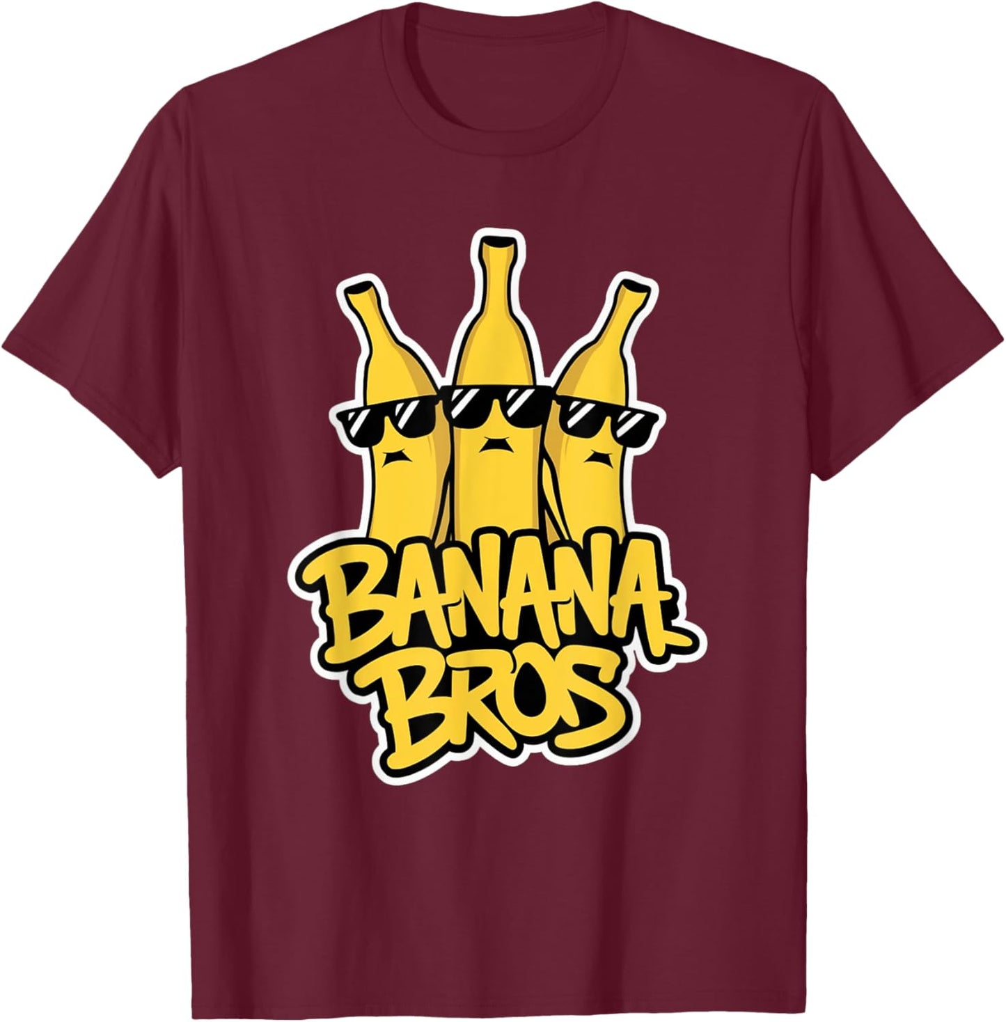 Banana Bros Cool Bananas Halloween Costume Funny T-Shirt - T-Shirt | Maroon
