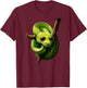 Green Tree Python Owner Reptiles for Snake Lover T-Shirt - T-Shirt | Maroon