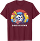 PBS is Punk Funny T-Shirt - T-Shirt | Maroon