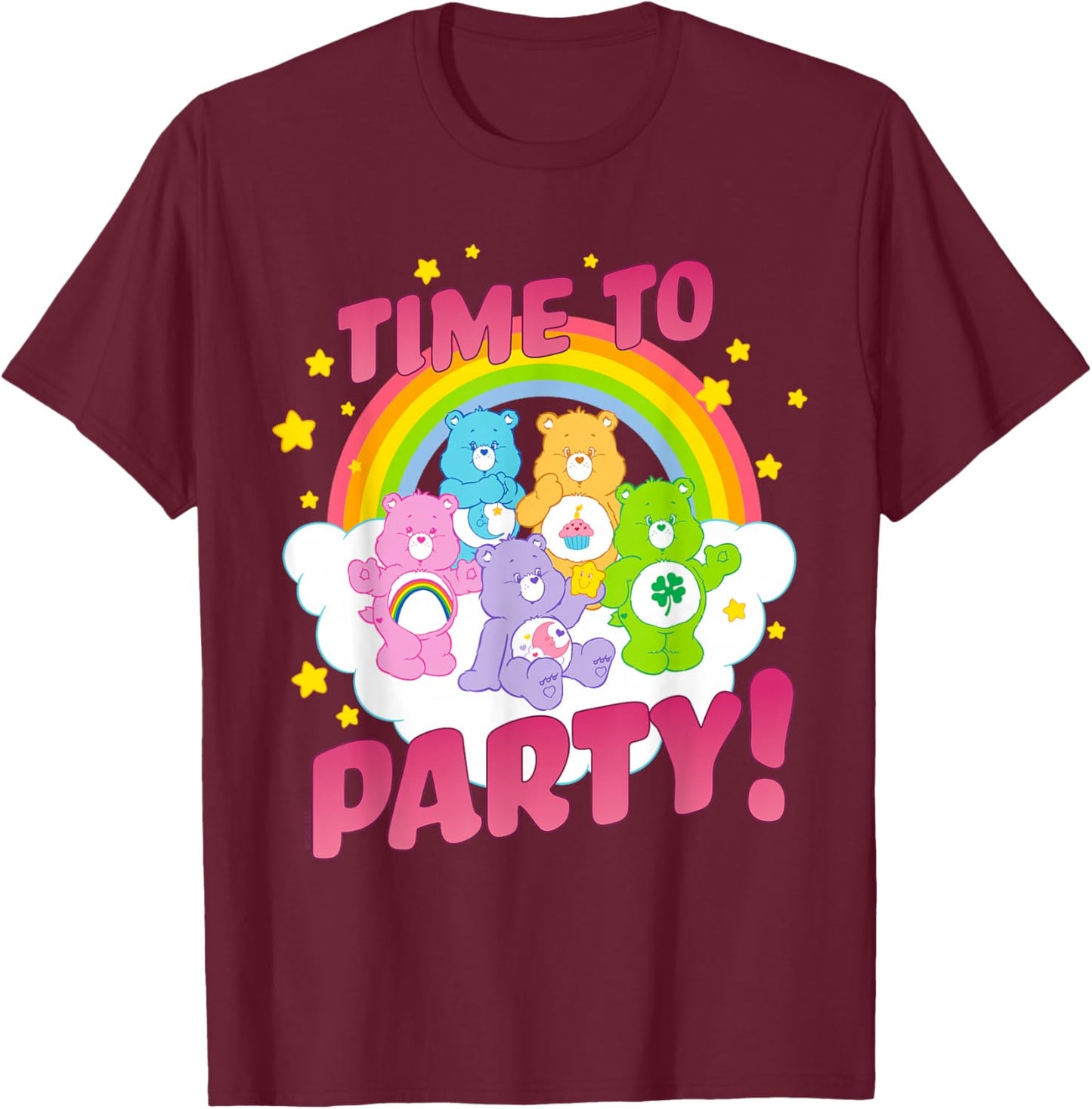 Care Bears Time to Party T-Shirt - T-Shirt | Maroon