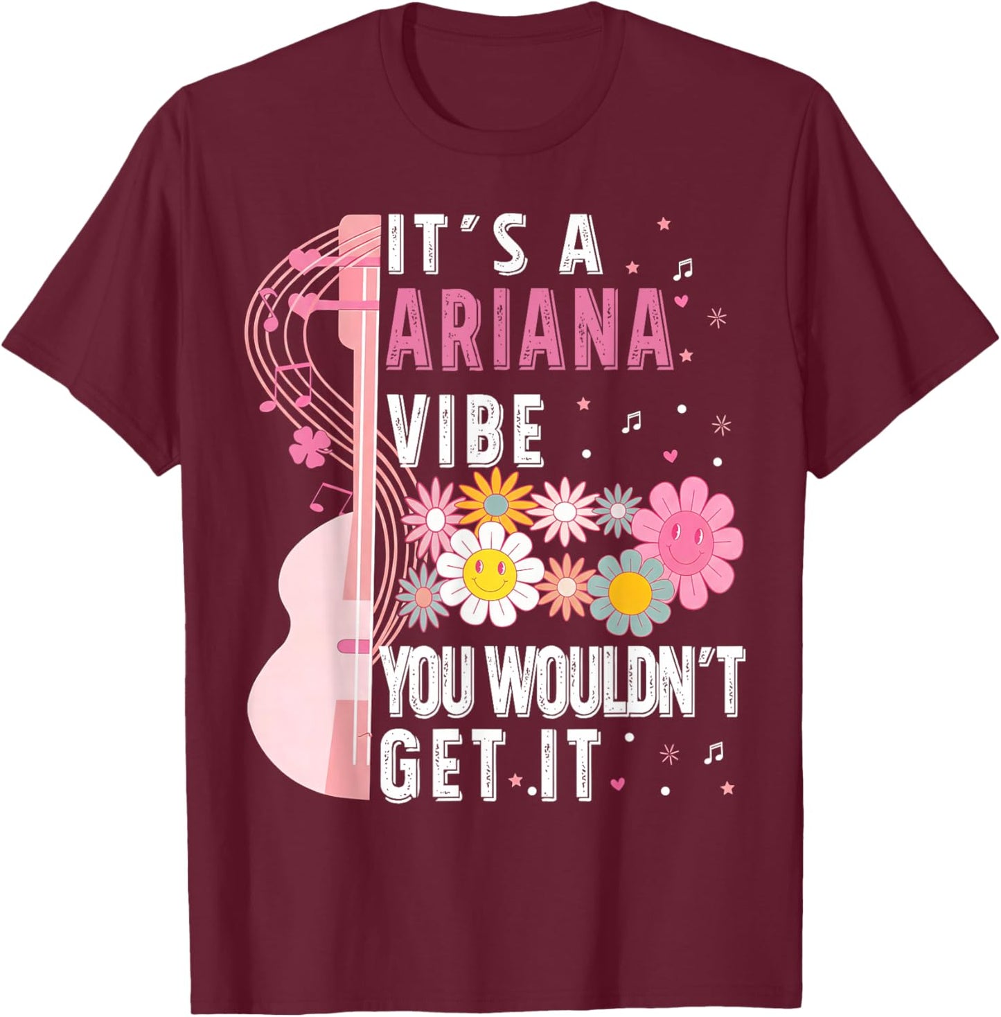 It's an Ariana Vibe You Wouldn't Understand Groovy Girls T-Shirt - T-Shirt | Maroon