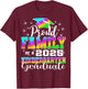 Proud Family of Kindergarten Graduate 2025 Graduation Family T-Shirt - T-Shirt | Maroon