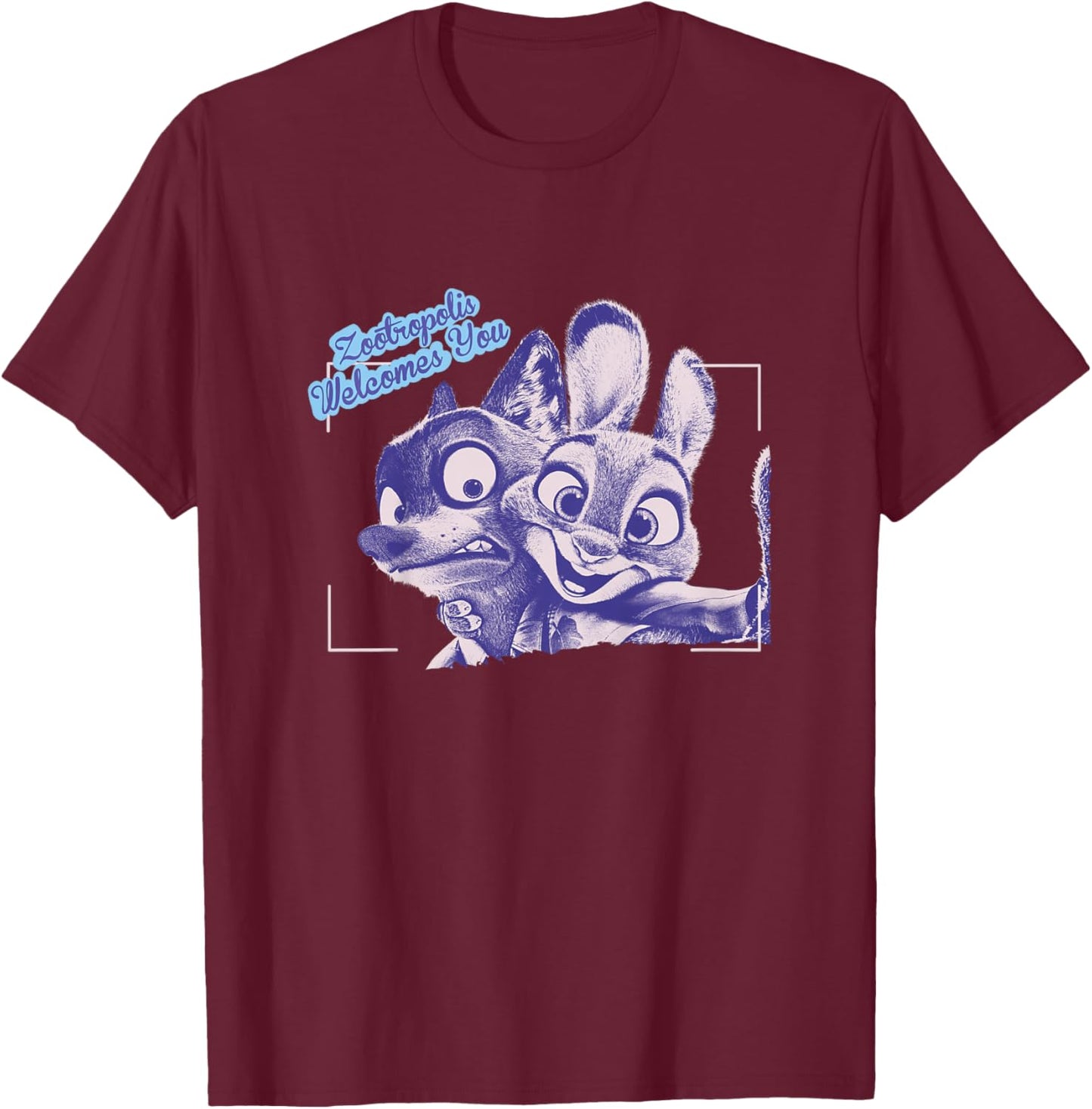 Zoomania Welcomes You T-Shirt - T-Shirt | Maroon