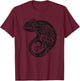 Tribal Hawaiian Chameleon Shirt - Hawaiian Tribal T-Shirt - T-Shirt | Maroon