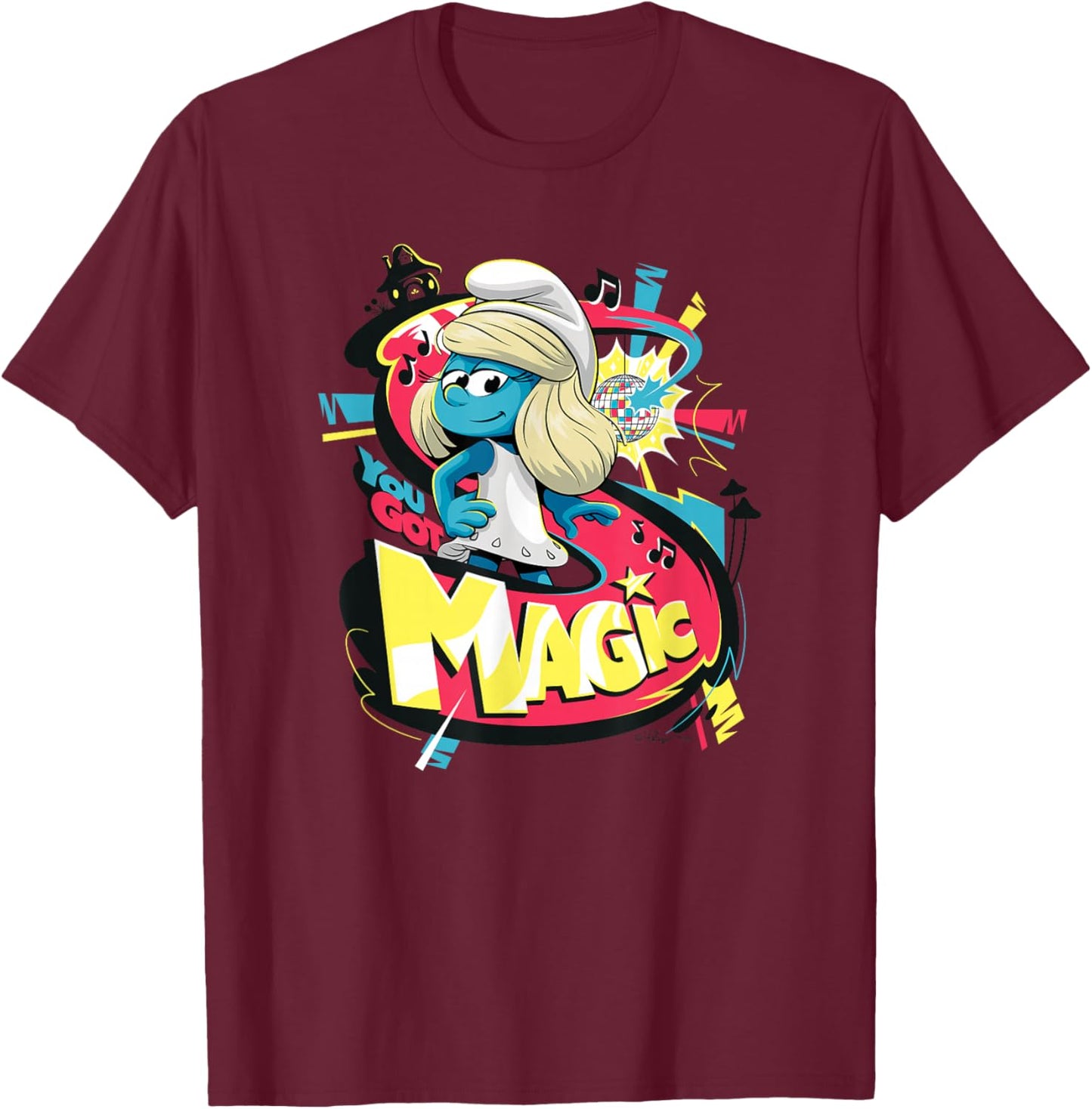 The Smurfs Movie Smurfette You Got Magic T-Shirt - T-Shirt | Maroon
