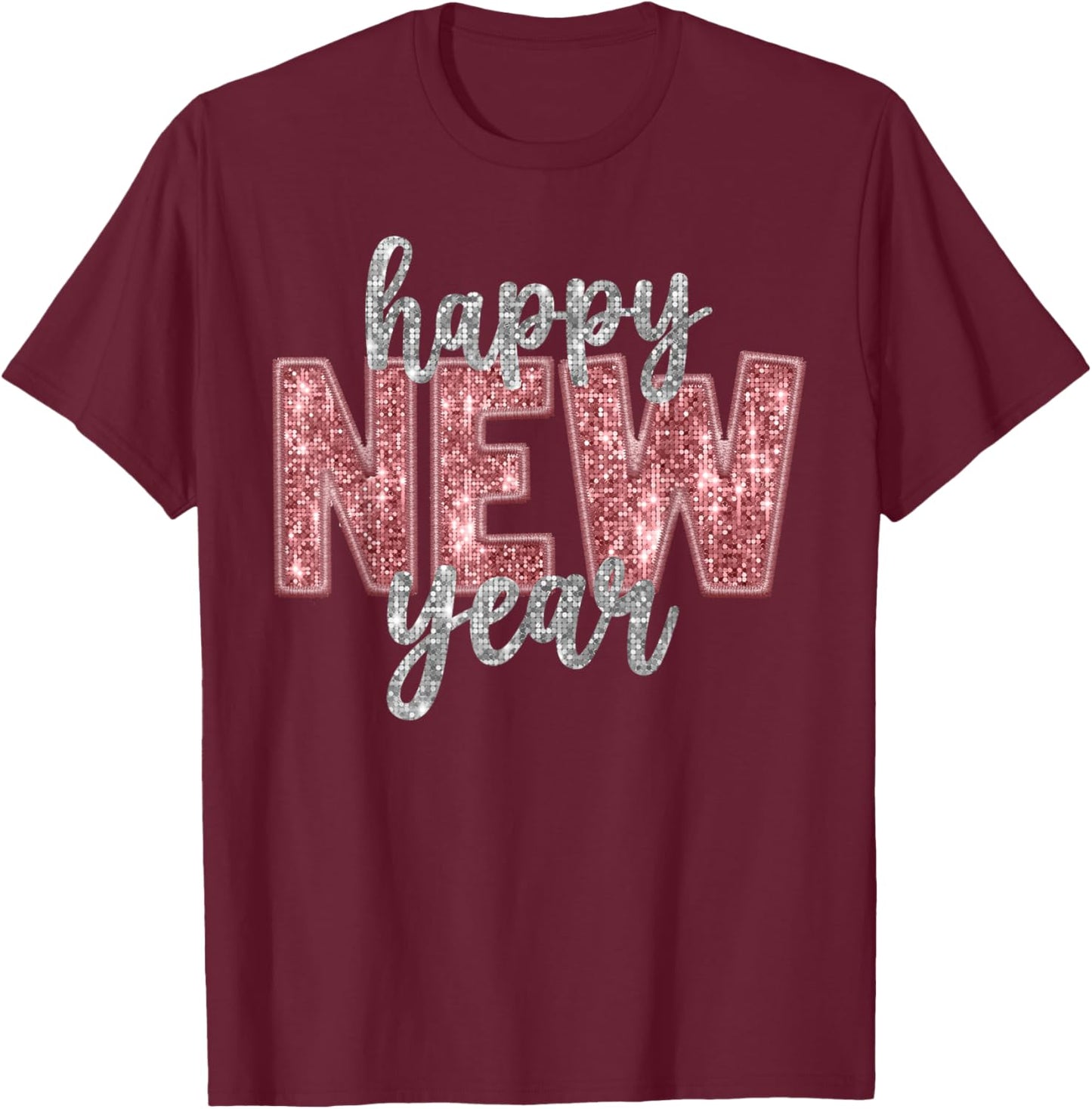 Happy New Year 2026 New Year's Eve Party Countdown Family T-Shirt - T-Shirt | Maroon