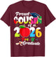 Proud Cousin of 2026 Pre-K Graduate Mothers Day Graduation T-Shirt - T-Shirt | Maroon