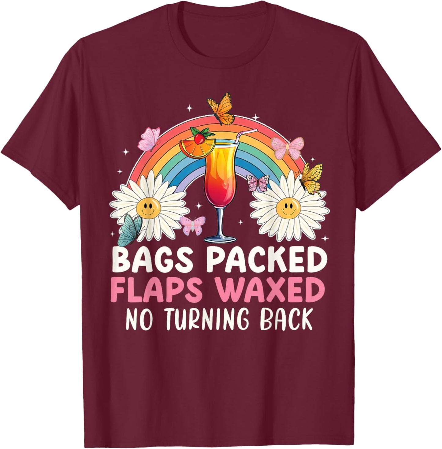 Unicorn Inappropriate Dirty Funny Trip Travel Girls Vacation T-Shirt - T-Shirt | Maroon