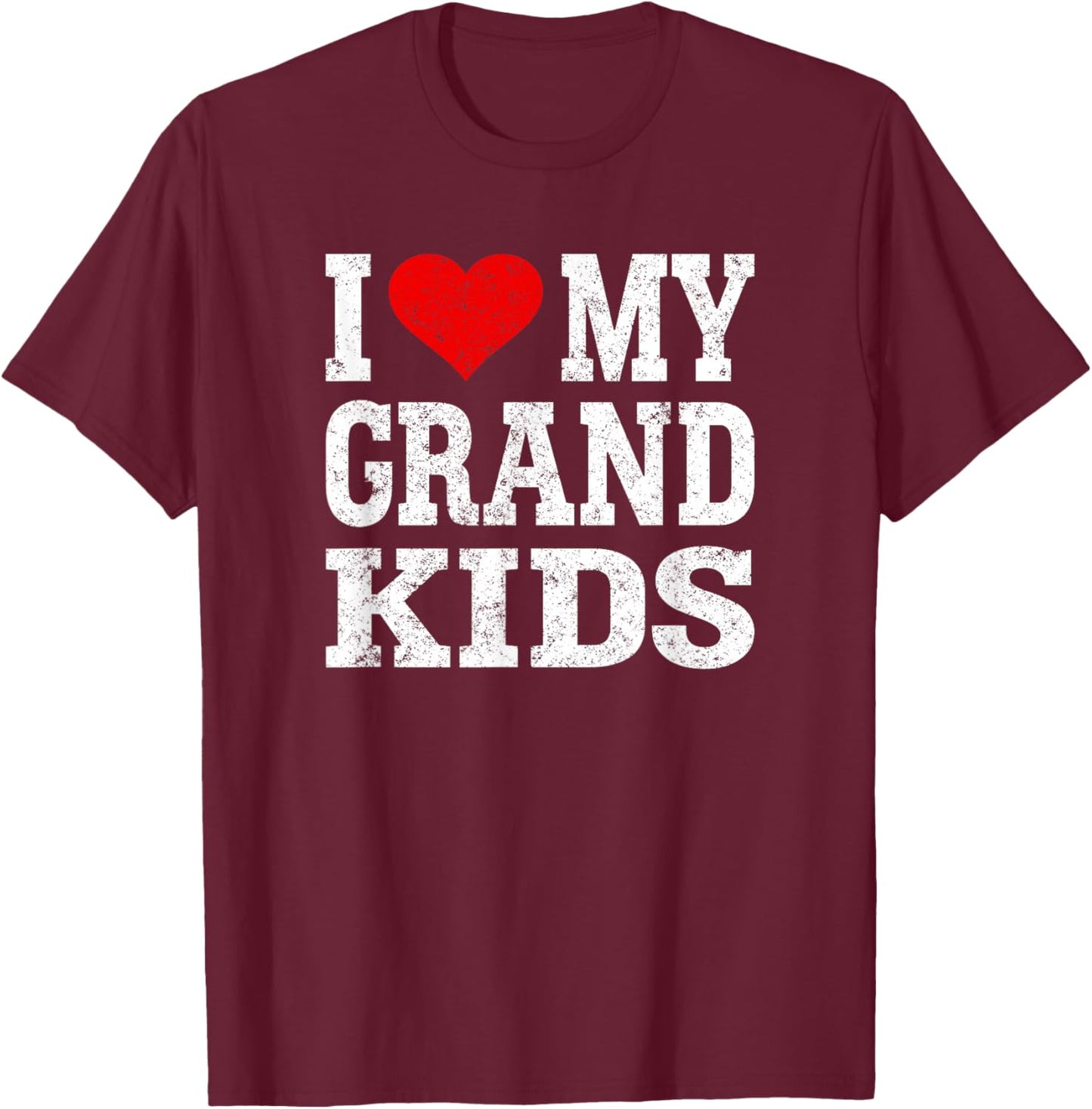 I Love My Grandkids T-Shirt - T-Shirt | Maroon
