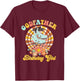 Godfather Of The Birthday Girl Rolling Skate Retro groovy T-Shirt - T-Shirt | Maroon