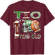 TIO of The 1 Year Old Football Lover 1st Birthday Boy T-Shirt - T-Shirt | Maroon