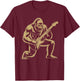 Bigfoot Rock Tongue UFO Selfie Sasquatch Rocker Boy Men Kids T-Shirt - T-Shirt | Maroon