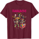 Graveyard Mariachi Funny Halloween Skeleton Band T-Shirt - T-Shirt | Maroon