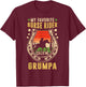 My Favorite Horse Rider Calls Me Grumpa Father's Day T-Shirt - T-Shirt | Maroon