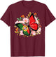 Portugiesischer Schmetterling Portugal Pride Damen Kinder T-Shirt - T-Shirt | Maroon