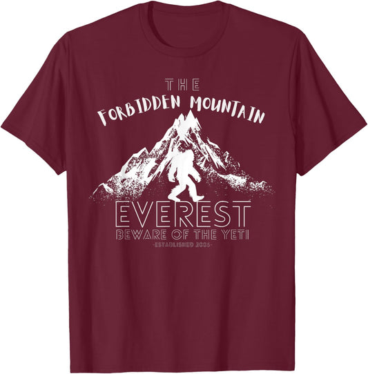 Expedition Everest Yeti Research Animal Theme Park Adventure T-Shirt - T-Shirt | Maroon