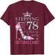 Stepping into my 78th birthday with God's grace & Mercy Lady T-Shirt - T-Shirt | Maroon