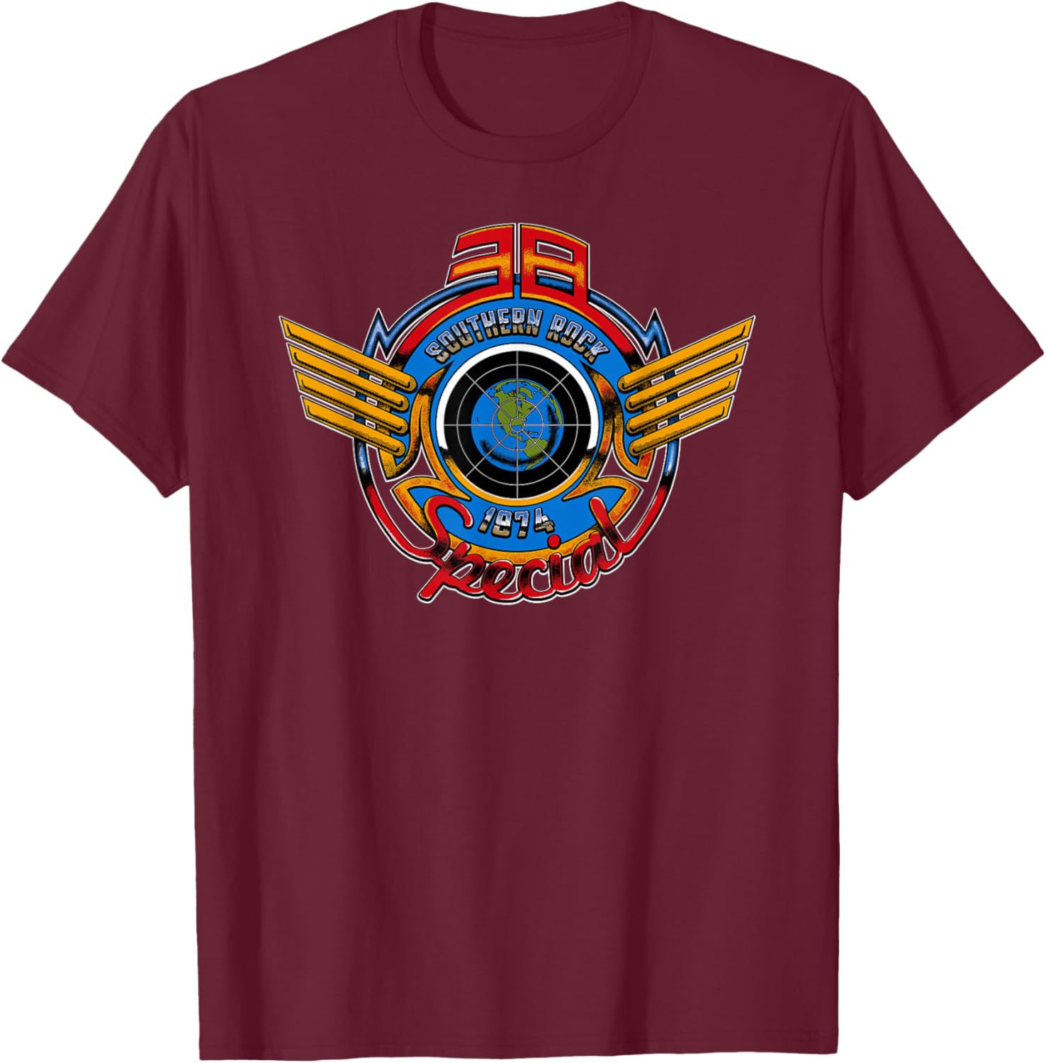 38 Special Globe T-Shirt - T-Shirt | Maroon