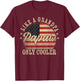 Papaw Like a Grandpa Only Cooler Papaw Father's Day T-Shirt - T-Shirt | Maroon