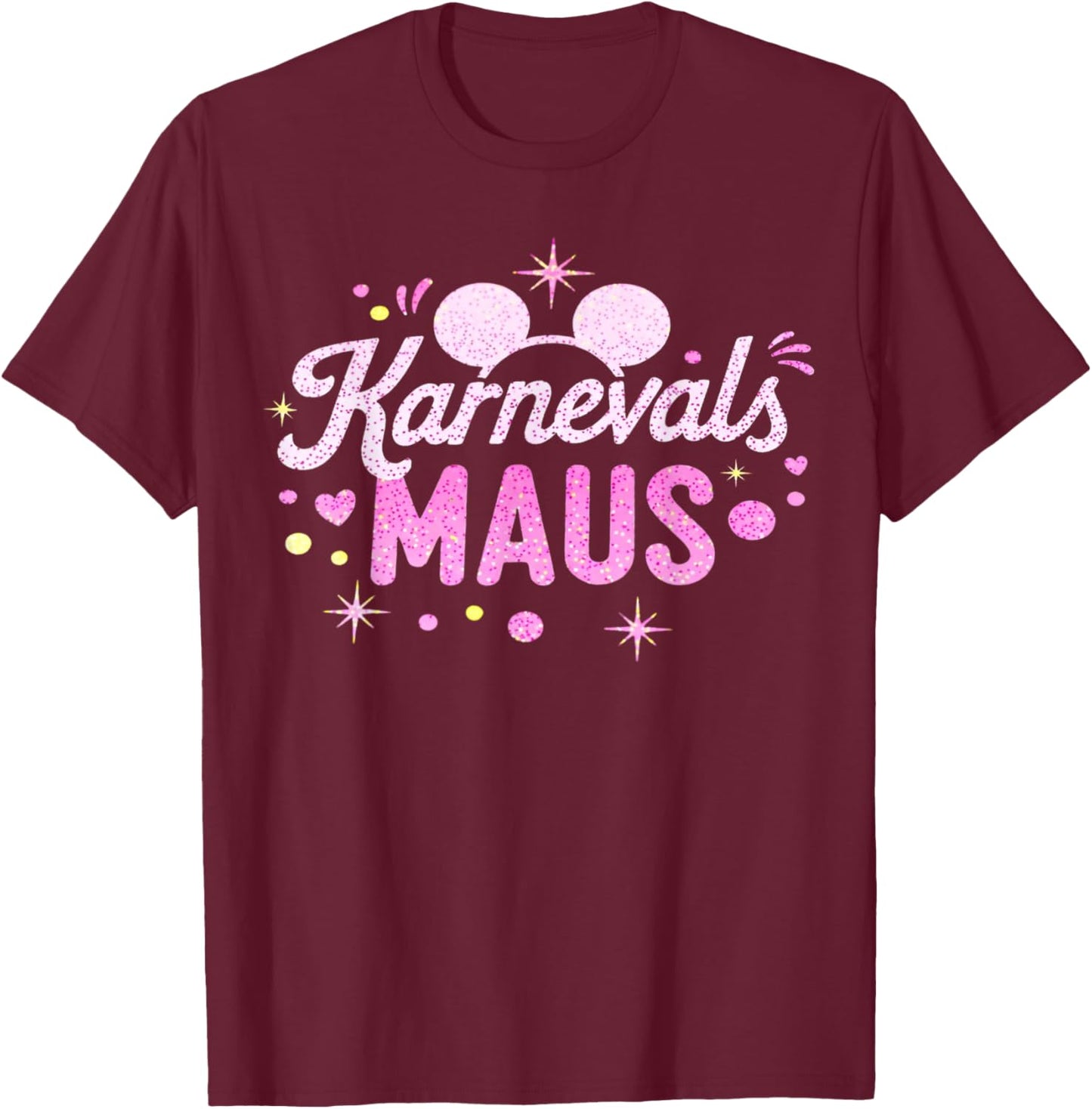 Carnival Mouse Outfit Cute Fancy Dress Motif Party T-Shirt - T-Shirt | Maroon