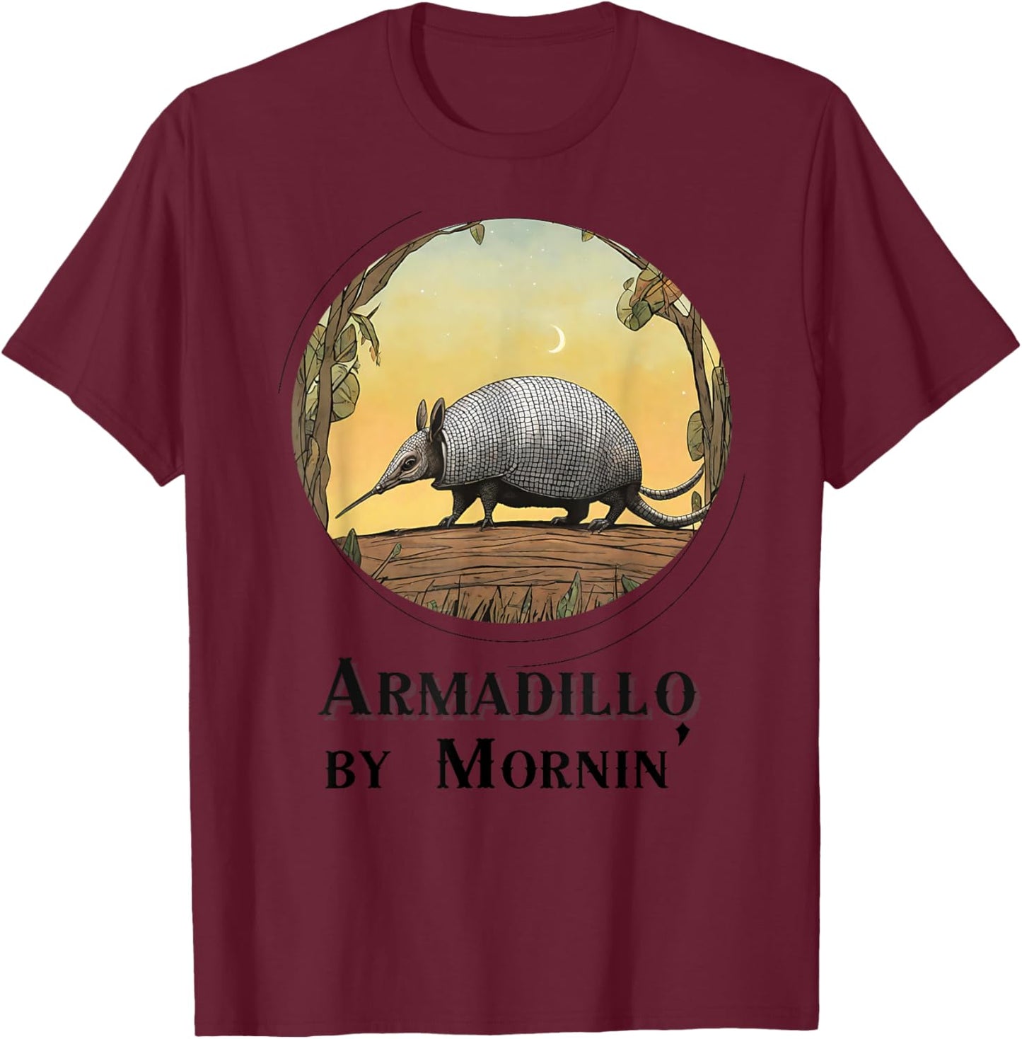 Armadillo by Morning T-Shirt - T-Shirt | Maroon