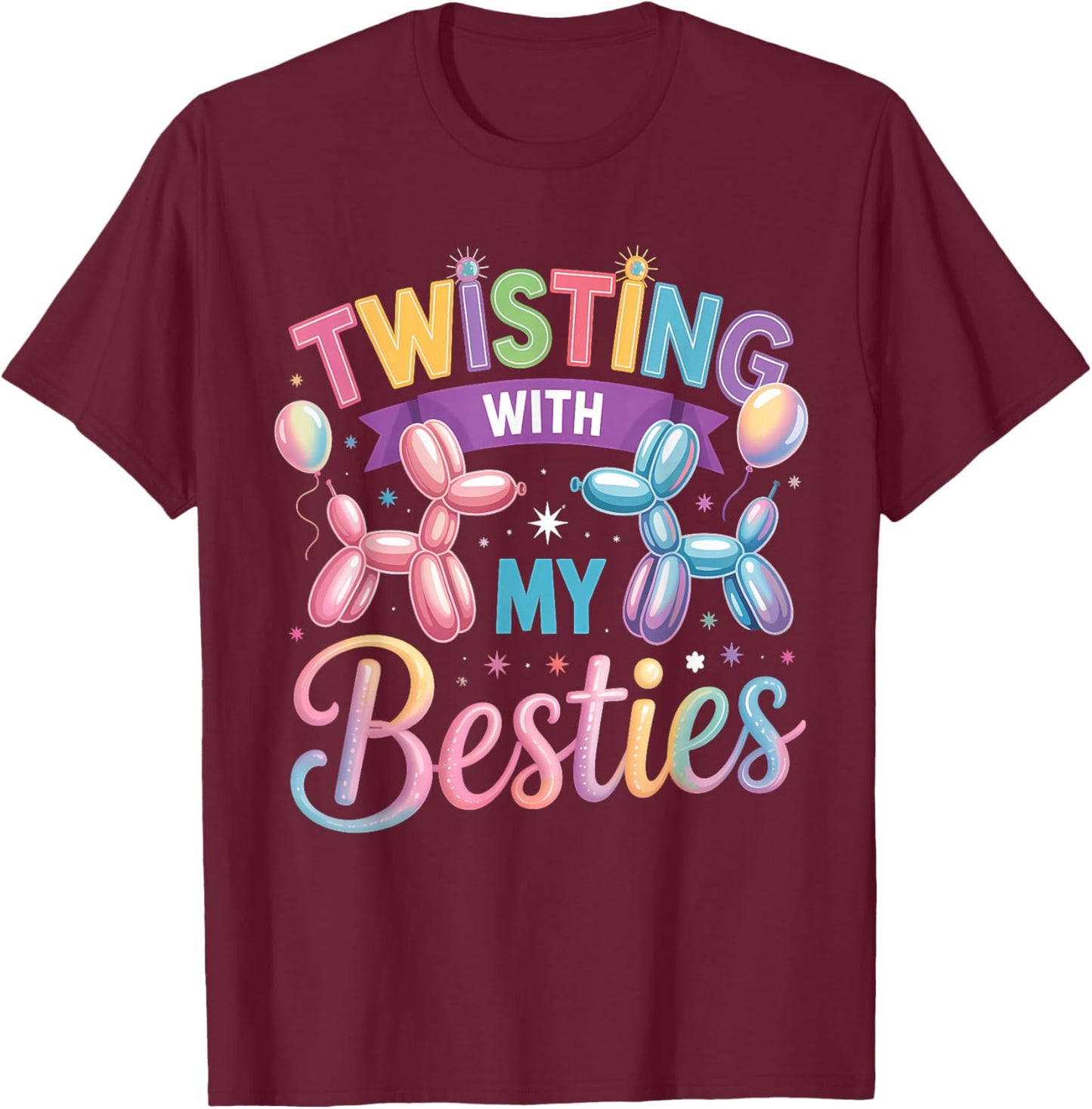 Balloon Artist Balloon Animal Balloon Twister T-Shirt - T-Shirt | Maroon