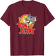 Tom and Jerry Vintage Graphic PAPL2328 T-Shirt - T-Shirt | Maroon
