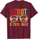 Vintage Peace Out 2nd Grade Graduation Last Day Of School T-Shirt - T-Shirt | Maroon