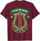 Irish Brigade Celtic Harp Heritage T-Shirt - T-Shirt | Maroon