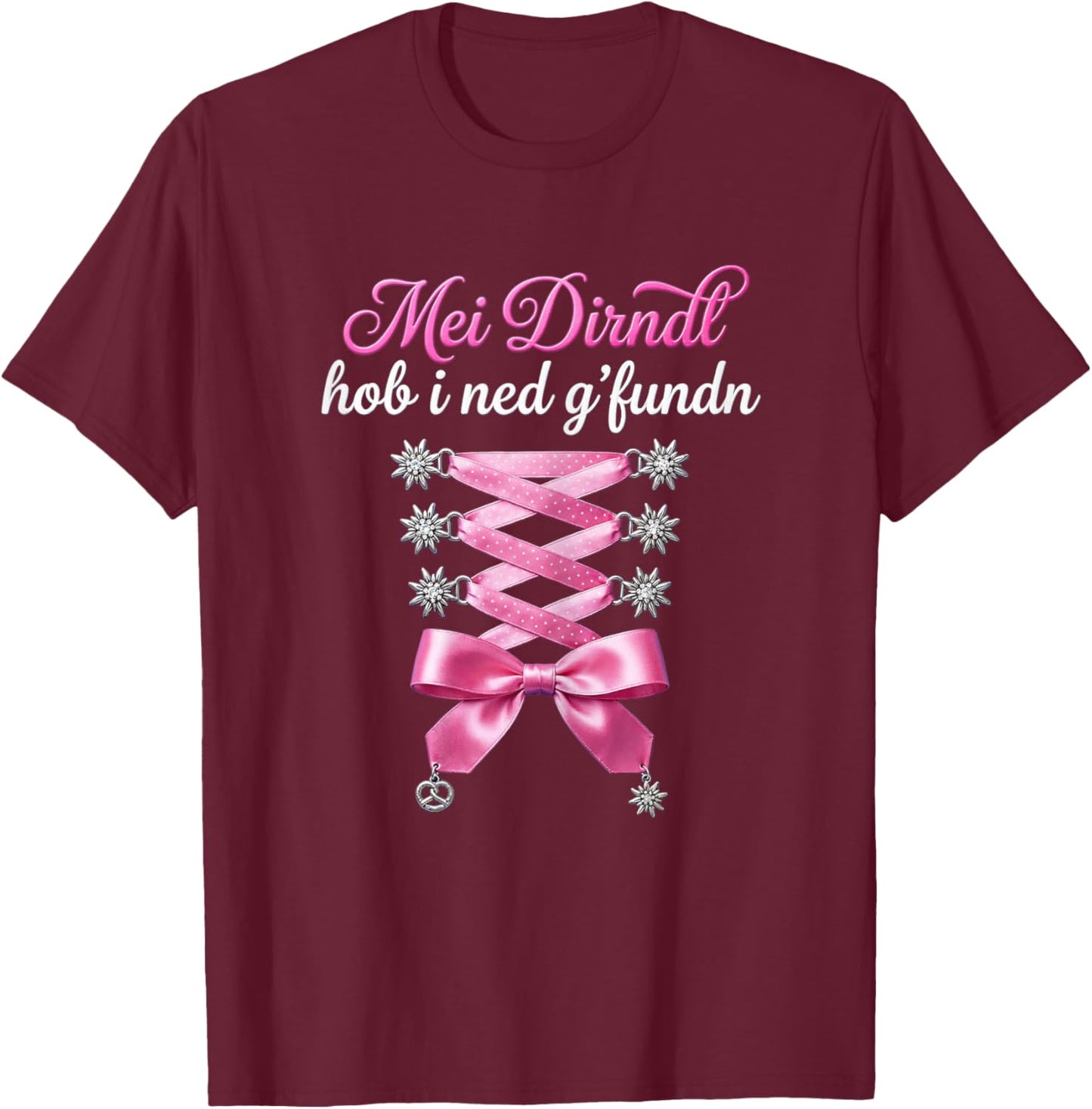 Passend für Oktoberfest Shirt Damen Trachtenshirt Trachten T-Shirt - T-Shirt | Maroon