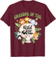 Grandpa Of The Wild One 1st Birthday Safari Family Matching T-Shirt - T-Shirt | Maroon