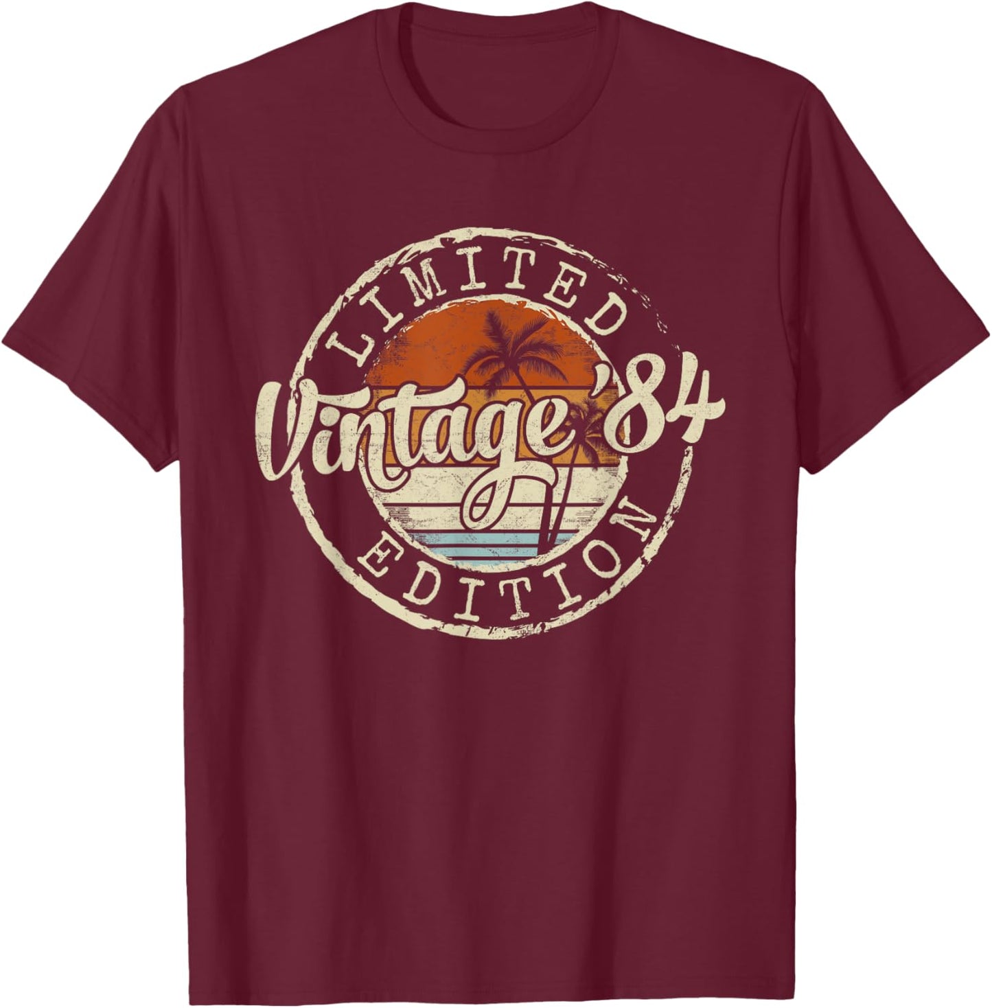 Vintage 1984 41st Birthday Gifts Women 41 Year Old T-Shirt - T-Shirt | Maroon