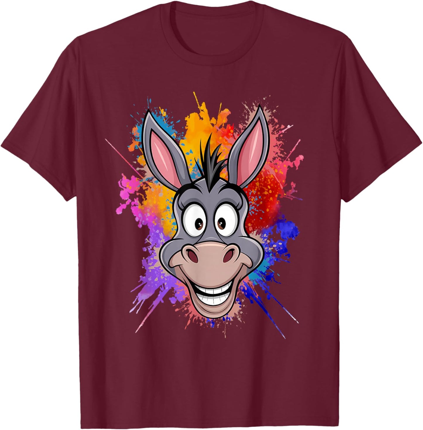Donkey Men Women Donkey Lover Graphic Donkey T-Shirt - T-Shirt | Maroon