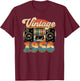 70th Birthday Retro Vintage 1956 Men Women T-Shirt - T-Shirt | Maroon