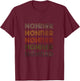 Love Heart Hohner Grunge Vintage Style Black Hohner T-Shirt - T-Shirt | Maroon