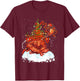 Marvel Rocket and Groot Holiday Christmas Tree Guardians T-Shirt - T-Shirt | Maroon