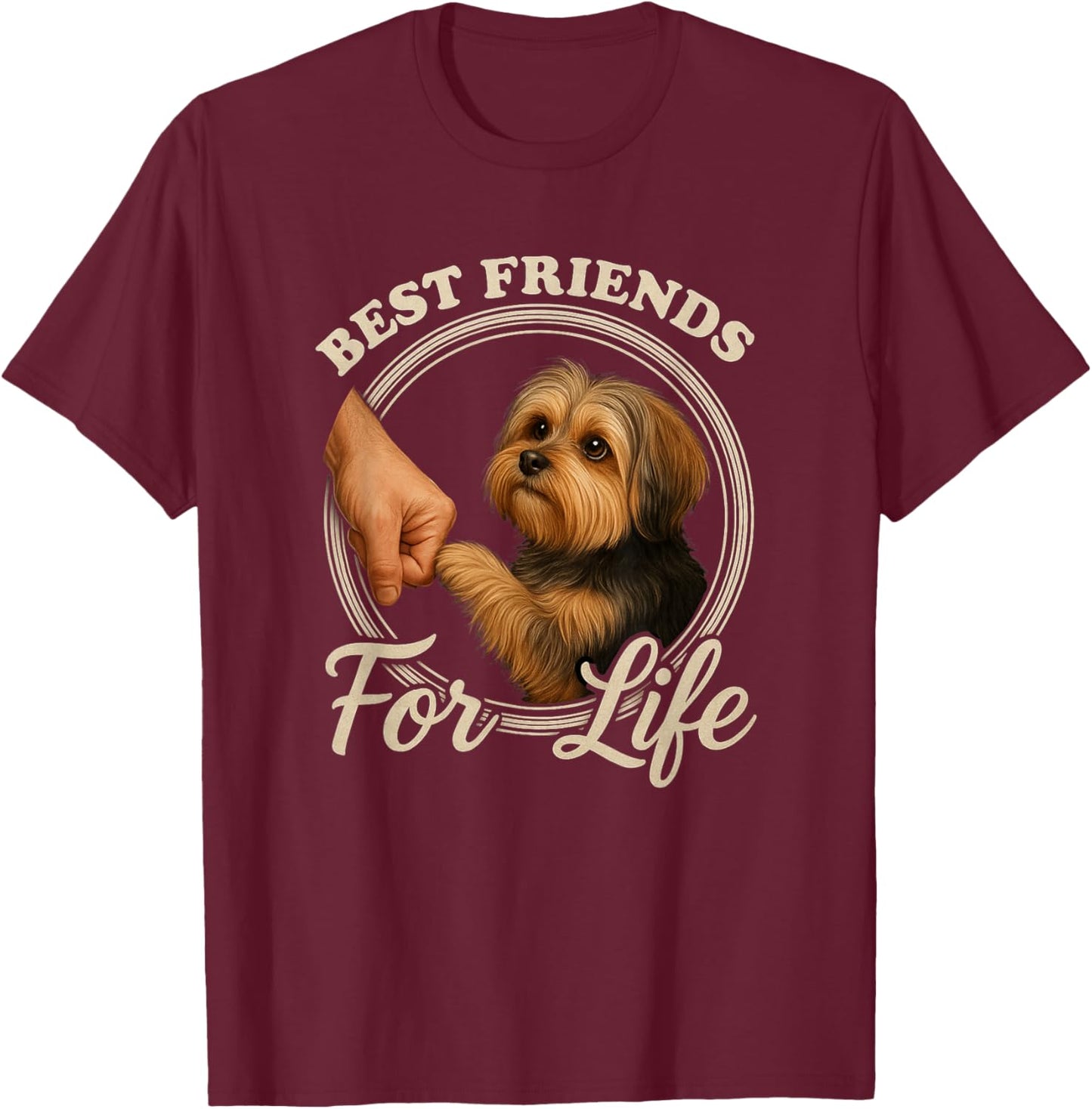 Shorkie Dog Lover Design Beautiful Shorkie T-Shirt - T-Shirt | Maroon