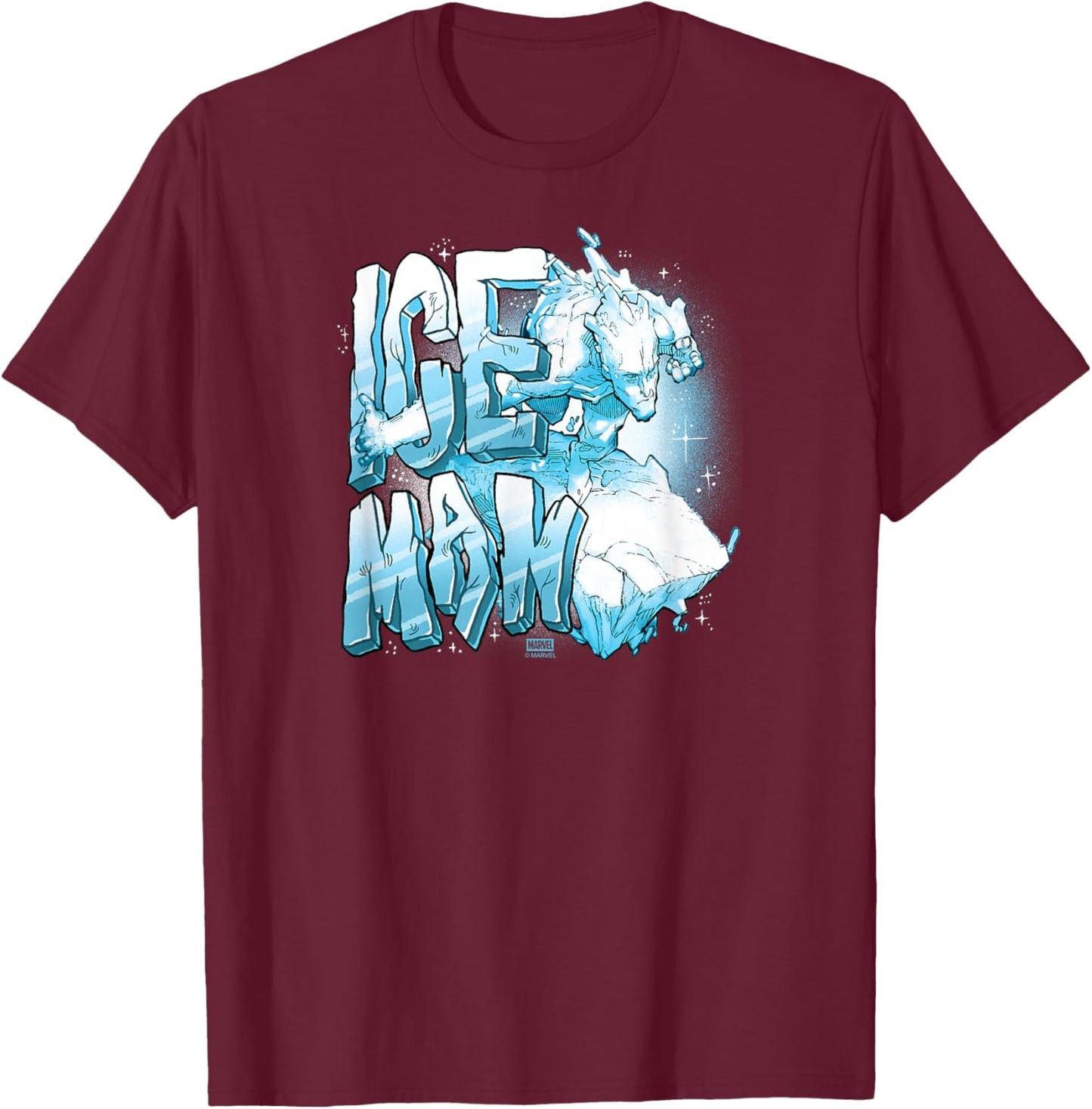 X-Men - Iceman T-Shirt - T-Shirt | Maroon