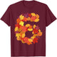 Number 6 6th Birthday Six Thanksgiving Fall Happy Birthday T-Shirt - T-Shirt | Maroon