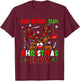 Hair Stylist Team Christmas Crew Proud Job Colorful Reindeer T-Shirt - T-Shirt | Maroon