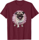 Pug Tutu Ballerina Ballet Pug Lover T-Shirt - T-Shirt | Maroon
