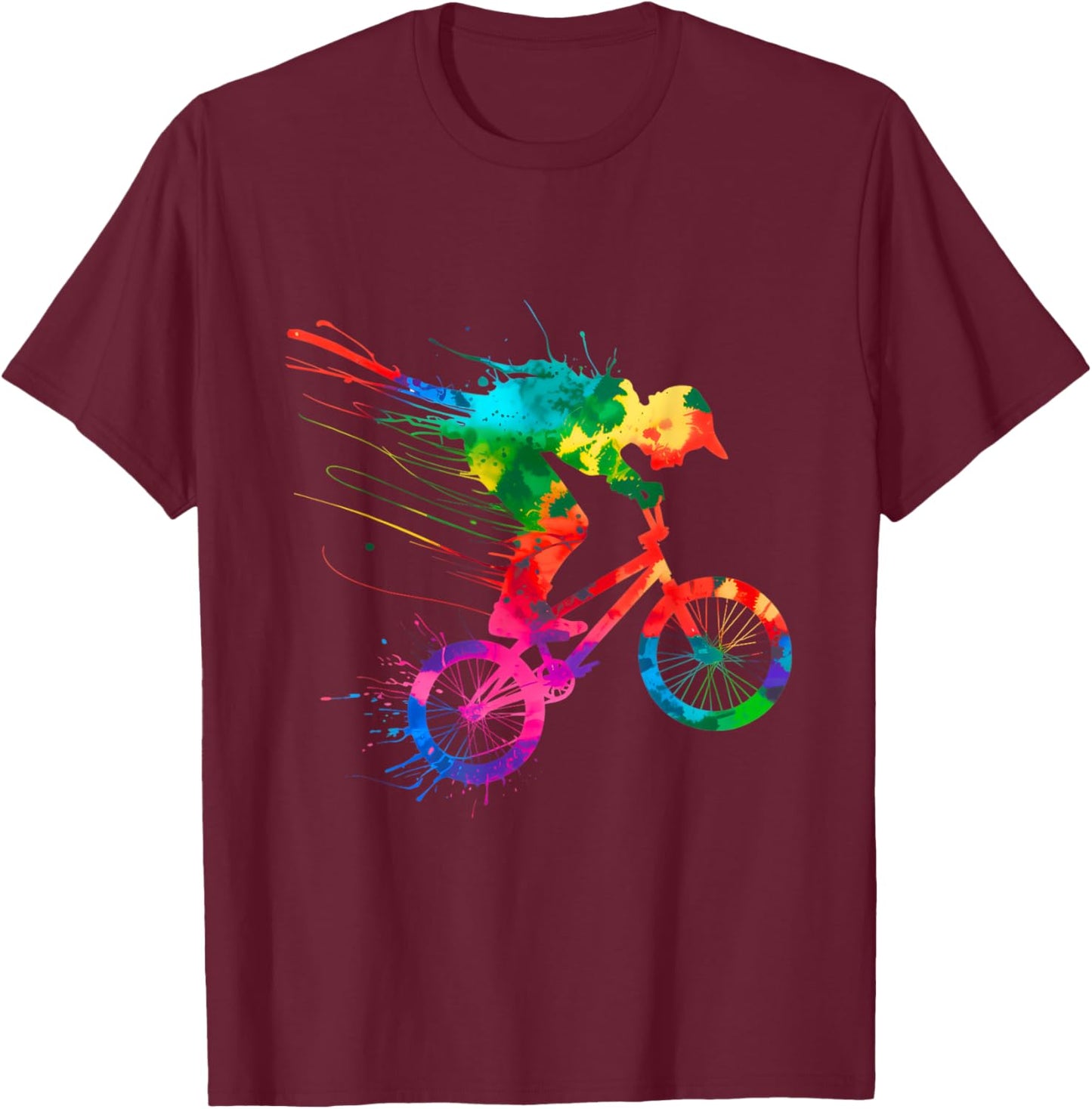 BMX Bike Stunt Rider Boys Children Cool BMX Stunt T-Shirt - T-Shirt | Maroon