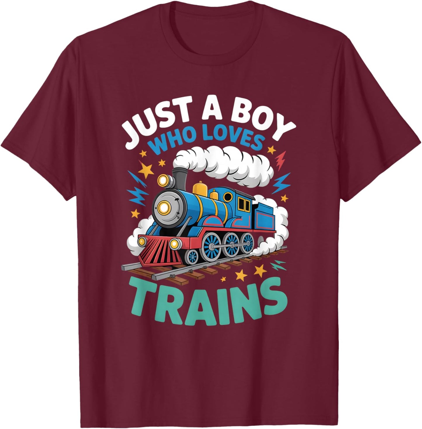Boys Train T-Shirt - T-Shirt | Maroon