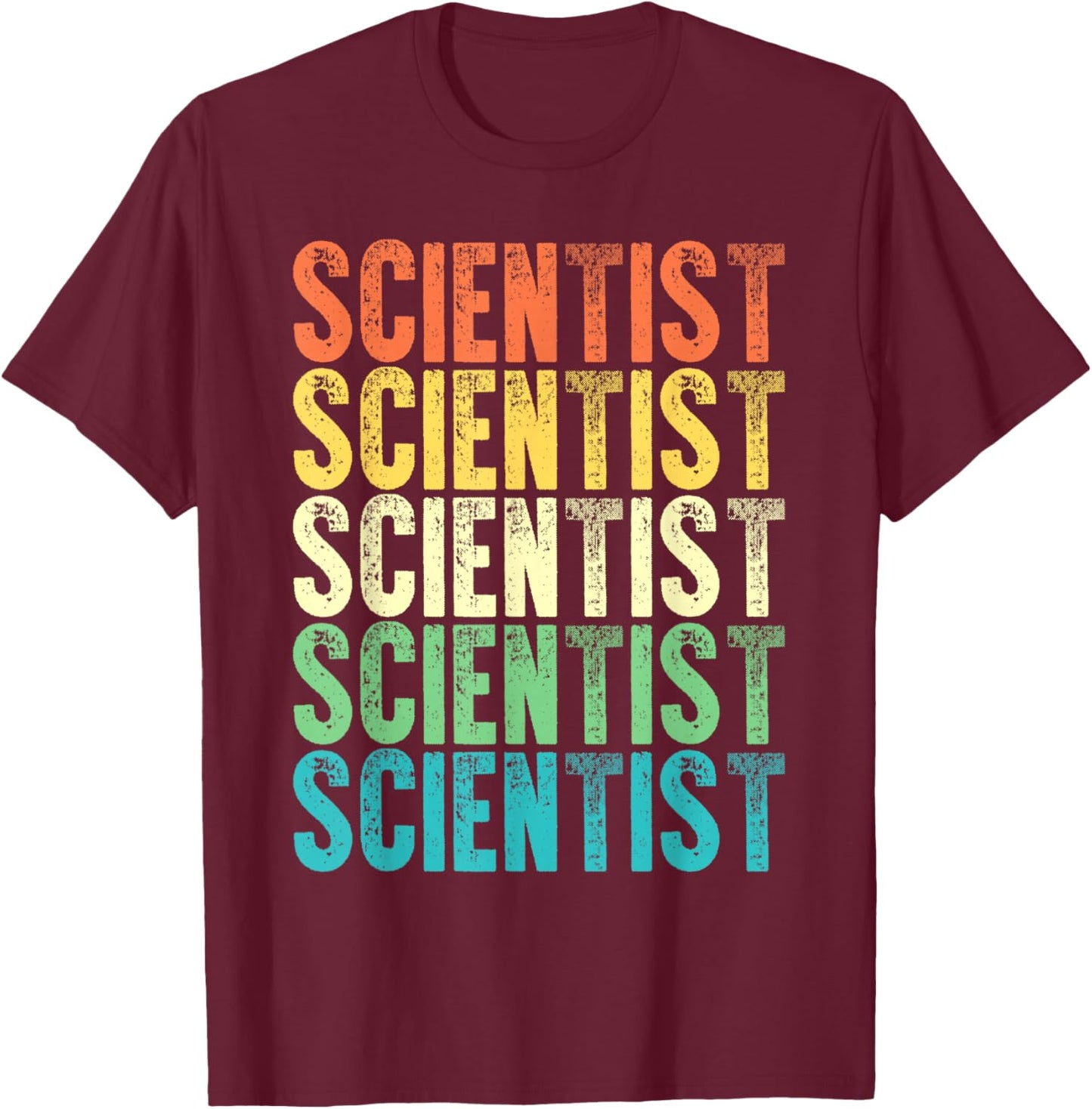 Scientist Vintage Style Job T-Shirt - T-Shirt | Maroon